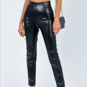 PRINCESS POLLY LEATHER “LYRA” PANTS